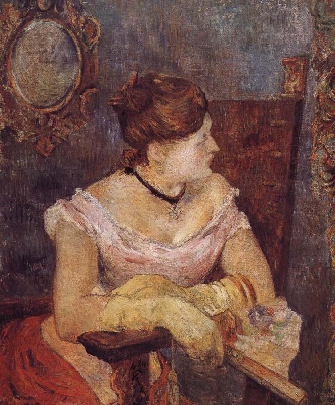 Paul Gauguin Evening dress of Mette oil painting picture